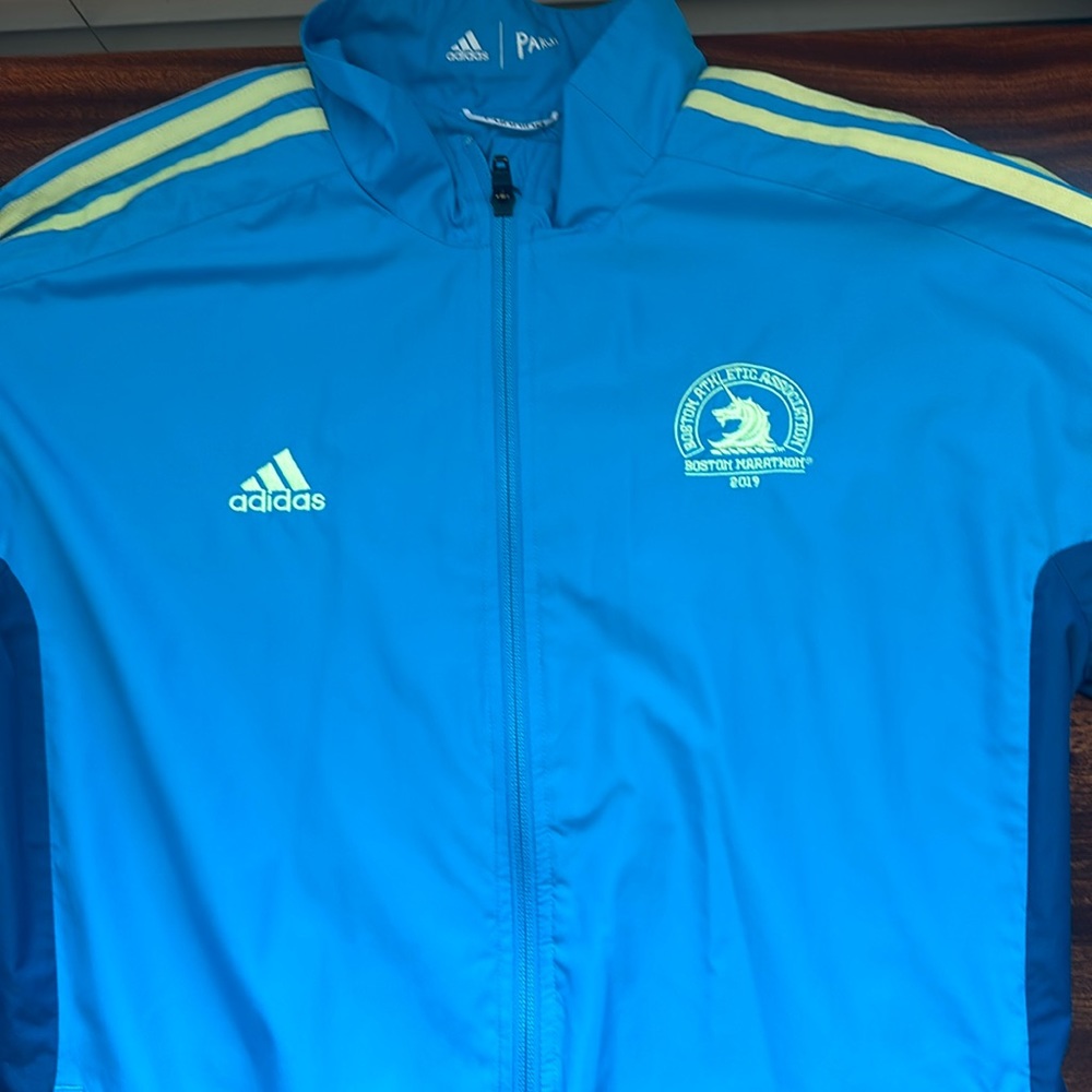 2019 adidas Boston Marathon rain jacket